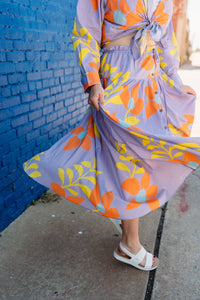 Ivy Jane - Large Floral Swing Skirt