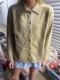 Current Air - Barley Button Up Long Sleeve Knit Shacket