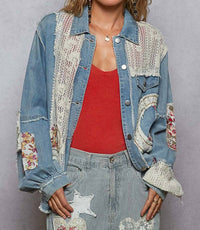 Pol - Denim Jacket With Patches