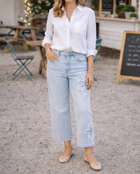Renuar - Women's Light Crop Denim Jean Pant