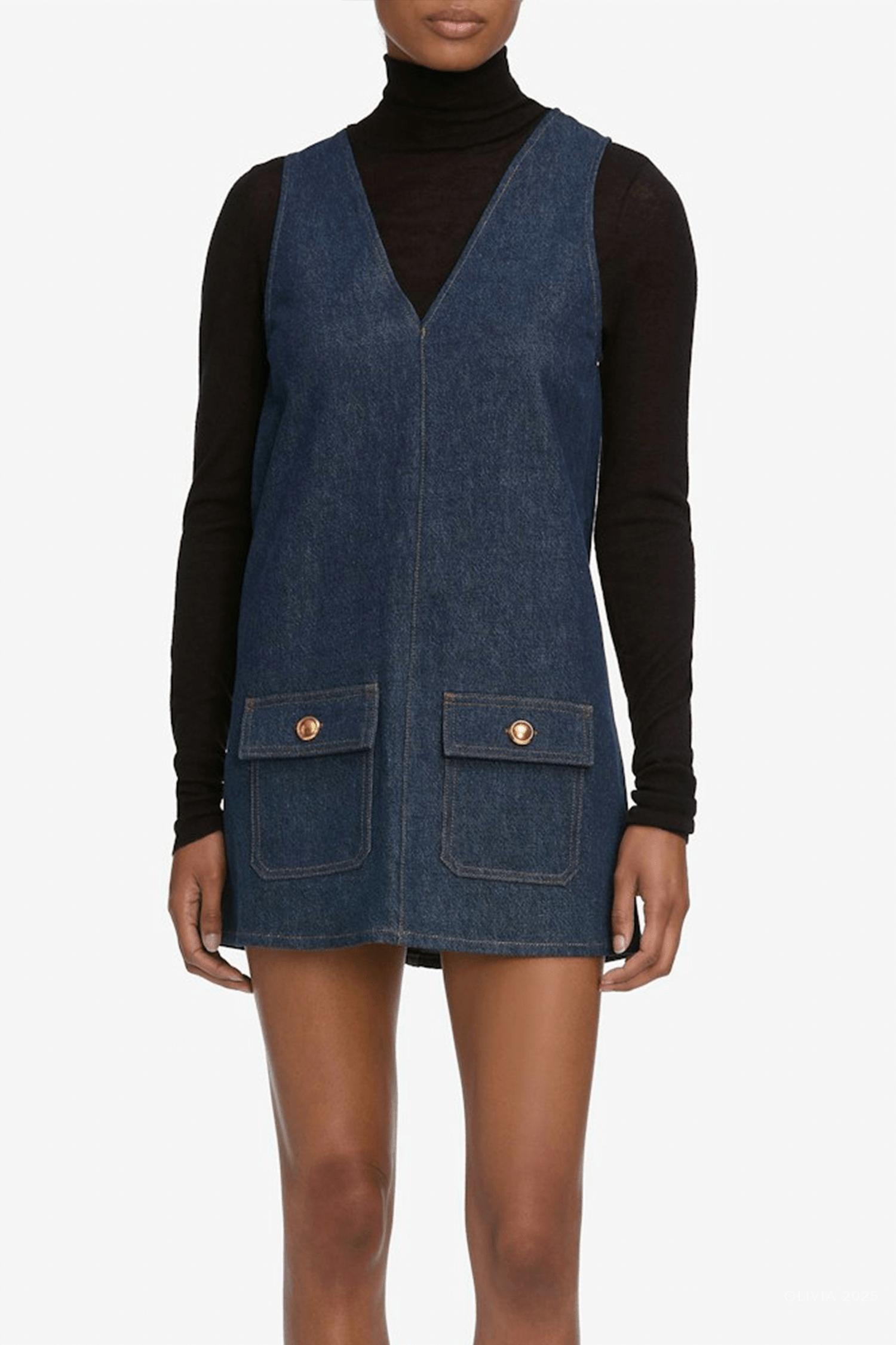Frame - Pinafore Mini Dress