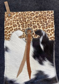 Showman - Cowhide Christmas Cheetah Cuff Stocking