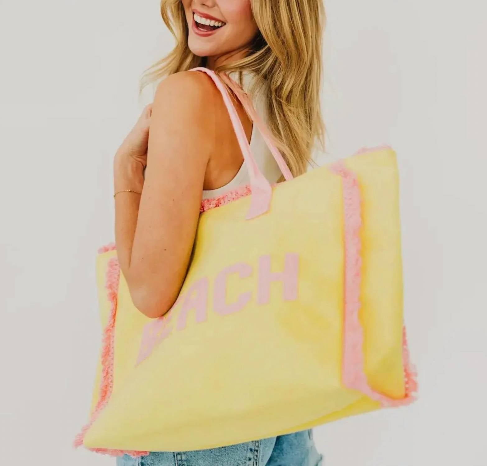 Pretty Simple - Women's Hanalei Terry Cloth Beach Tote