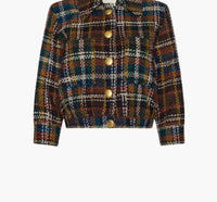 L'Agence - Jia Cropped Tweed Jacket