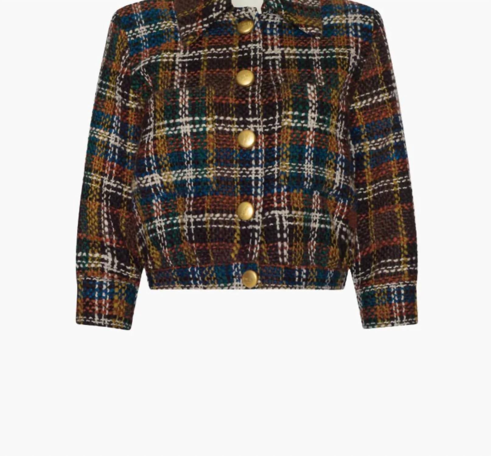 L'Agence - Jia Cropped Tweed Jacket