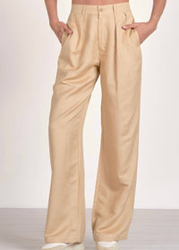 ELAN Callie Straight Leg Pants in khaki - women's pants