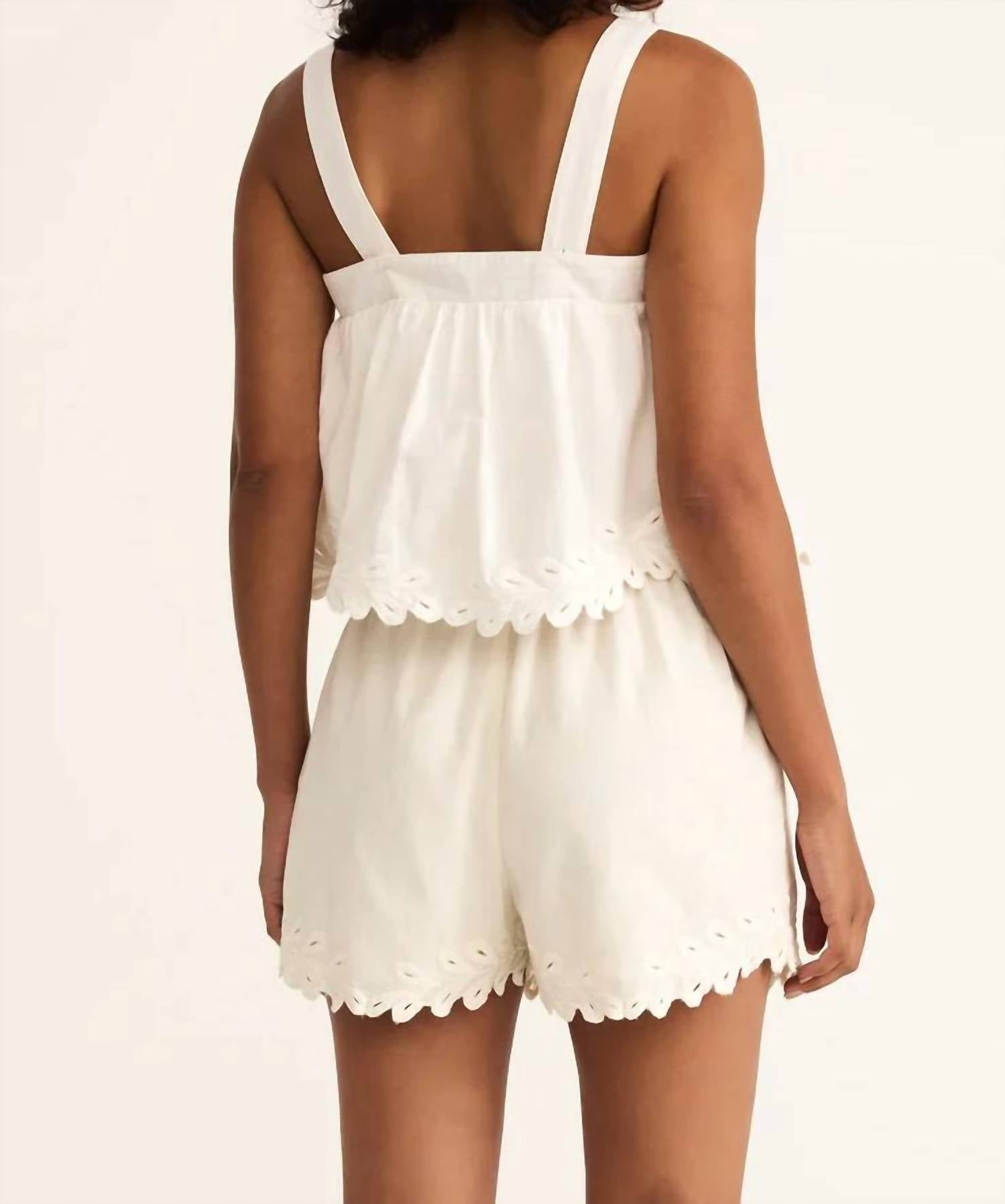 Z Supply - Women's Annecy Embroidered Linen Tank Top