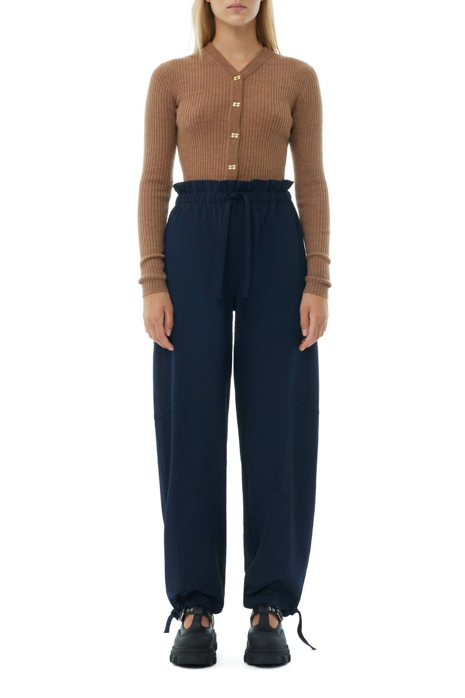 Ganni - Light Elasticated Waist Pants