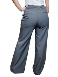 Ee:Some - Boss Up High-rise Pleated Pants