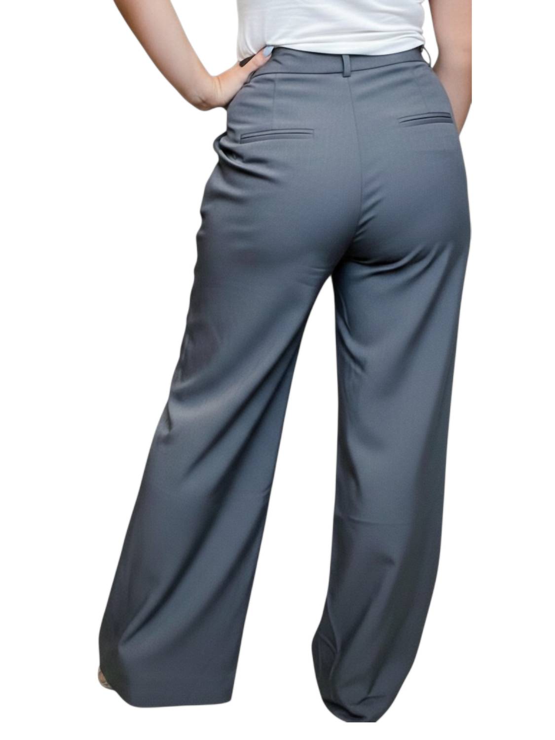 Ee:Some - Boss Up High-rise Pleated Pants