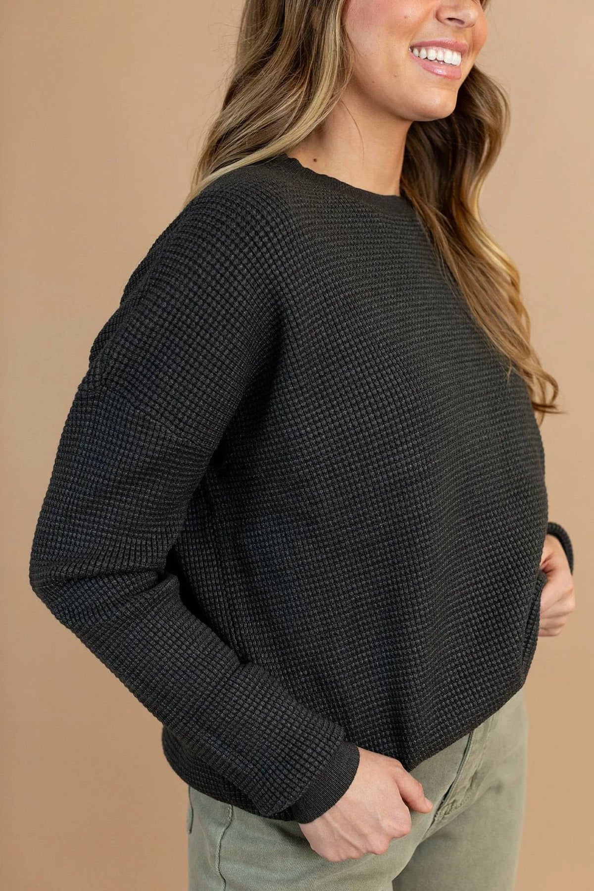 Tea N Rose - Kodi Textured Sweater