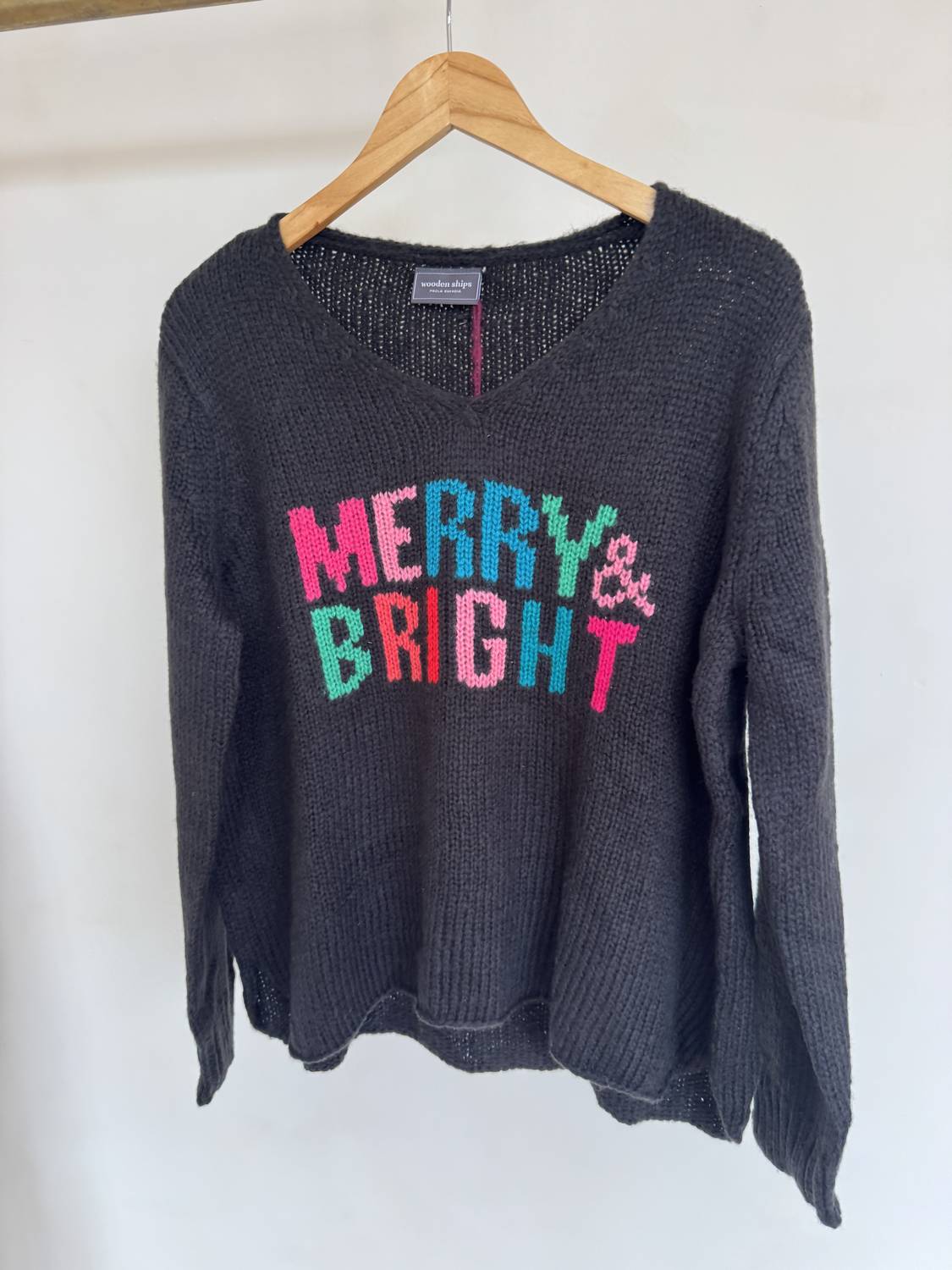 Wooden Ships - Merry And Bright V Chunky Sweater