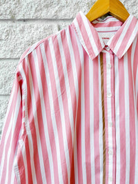 XIRENA Gillian Long Sleeve Shirt in rosebud stripe - women's shirt - view 4