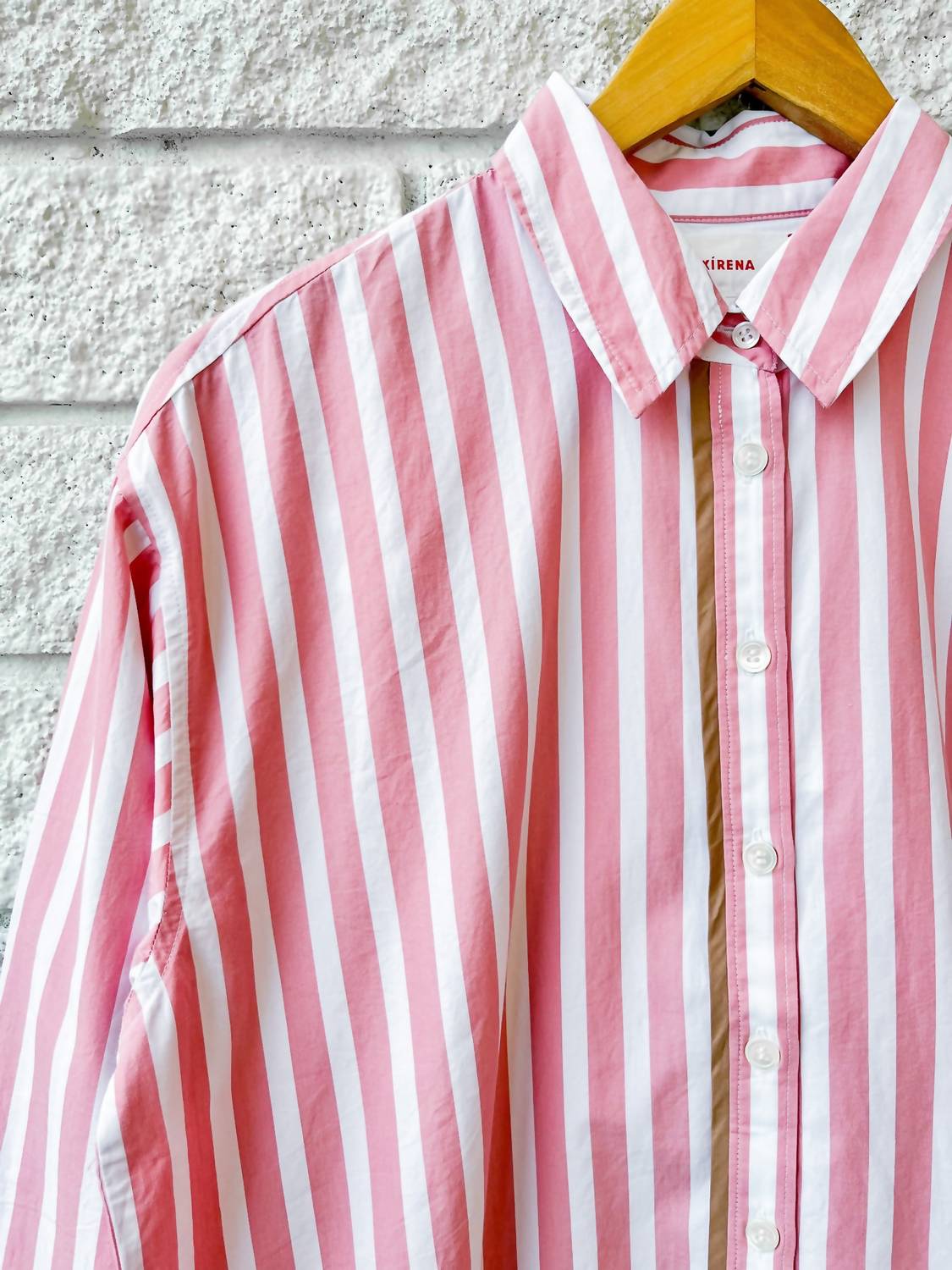 XIRENA Gillian Long Sleeve Shirt in rosebud stripe - women's shirt - view 4
