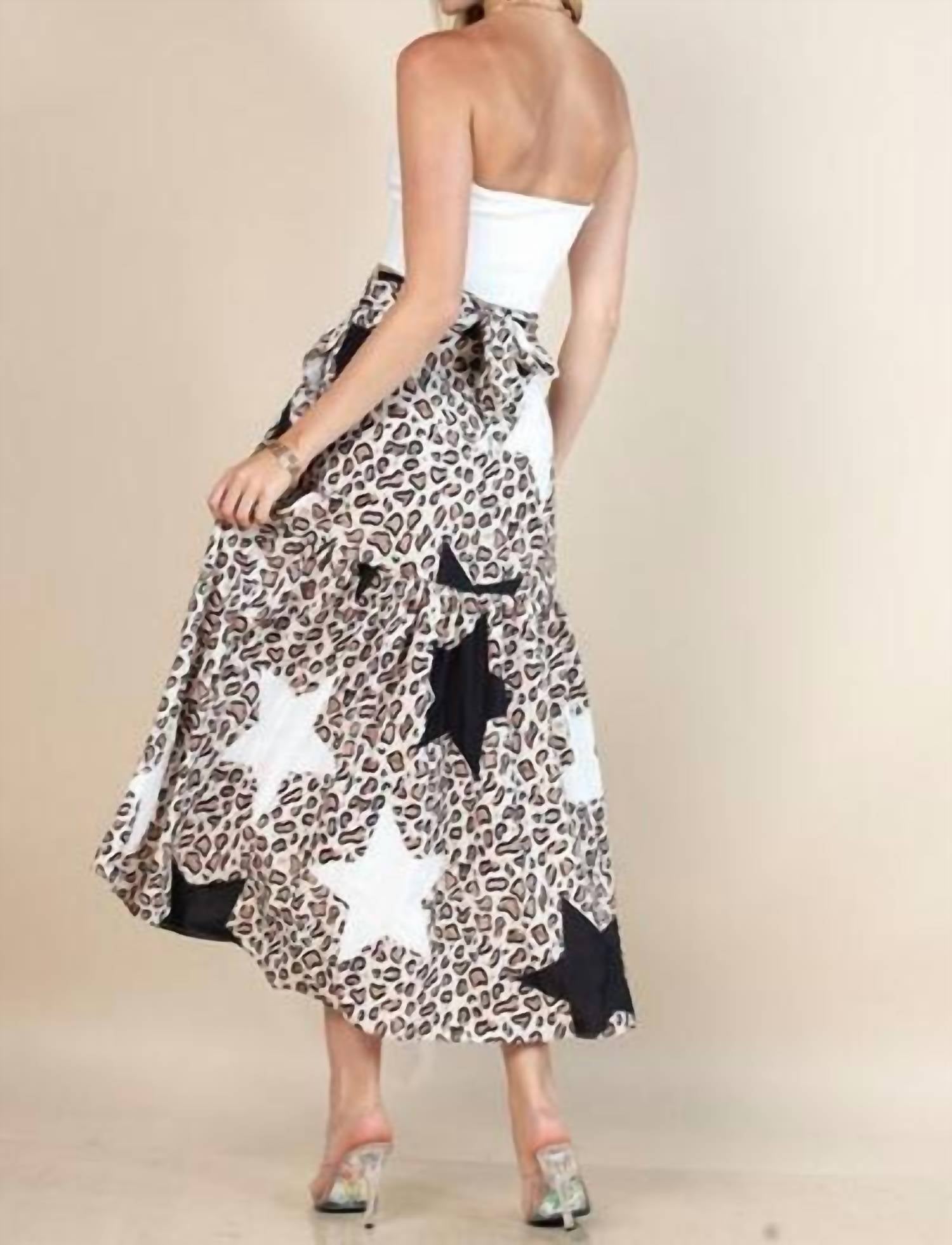 Nylon Apparel - Wraparound Wild Star Midi Skirt