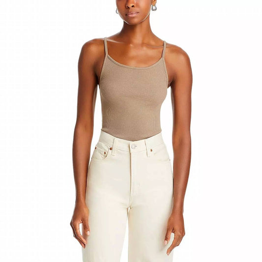 Donni. - Cotton Rib Spaghetti Tank