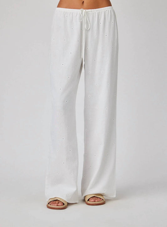 Bella Dahl - Embroidery wide leg pant
