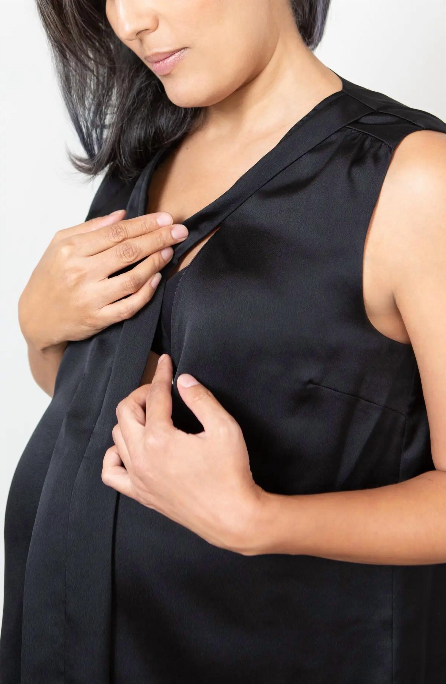 Emilia George - Lily V-neck Sleeveless Maternity Top