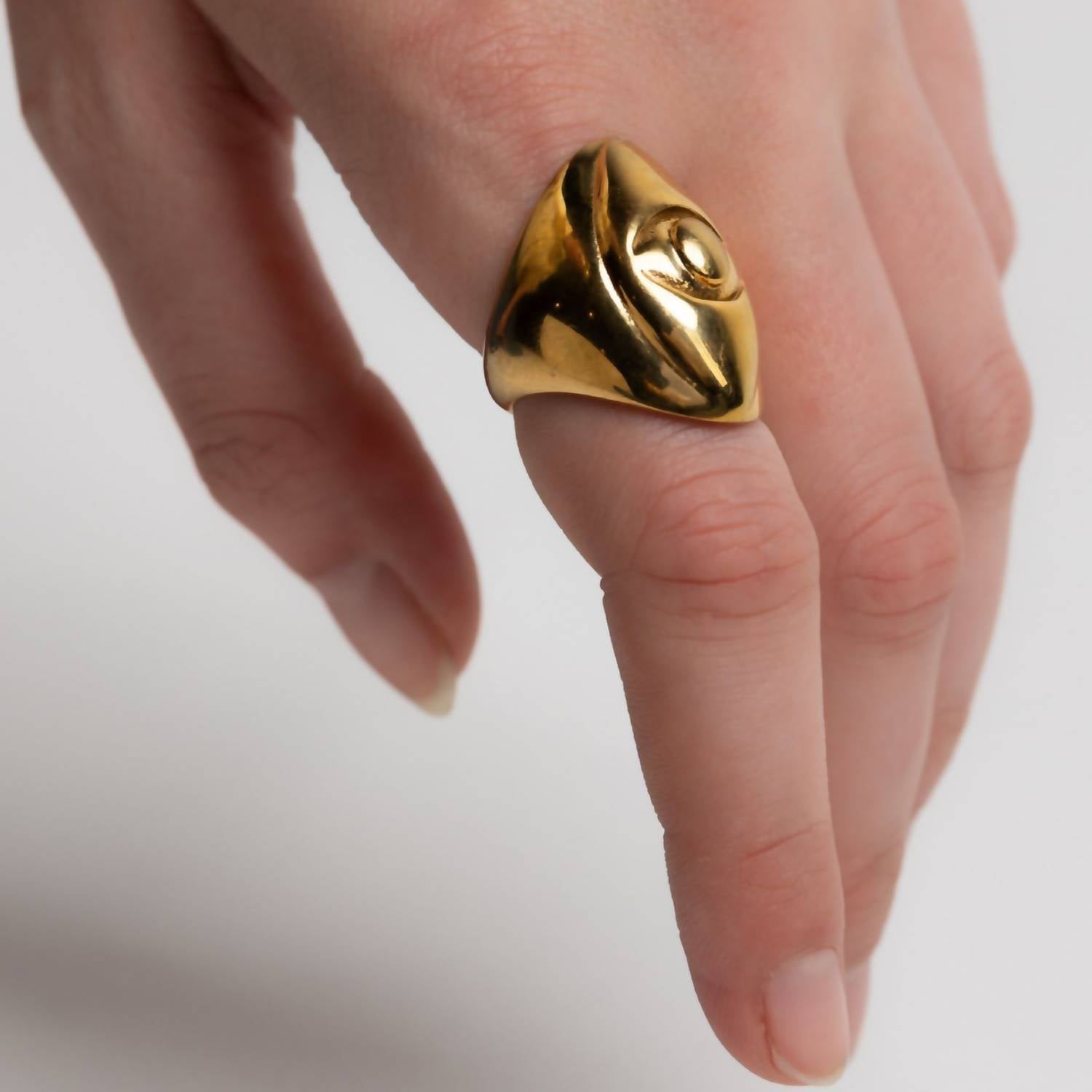 Jagged Halo Jewelry - Women's Athena Evil Eye Ring