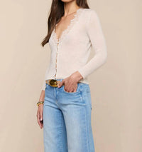 L'Agence - The Eluna Lace Detail Cardigan