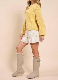Sadie & Sage - Sunroof Half Buttoned Cardigan