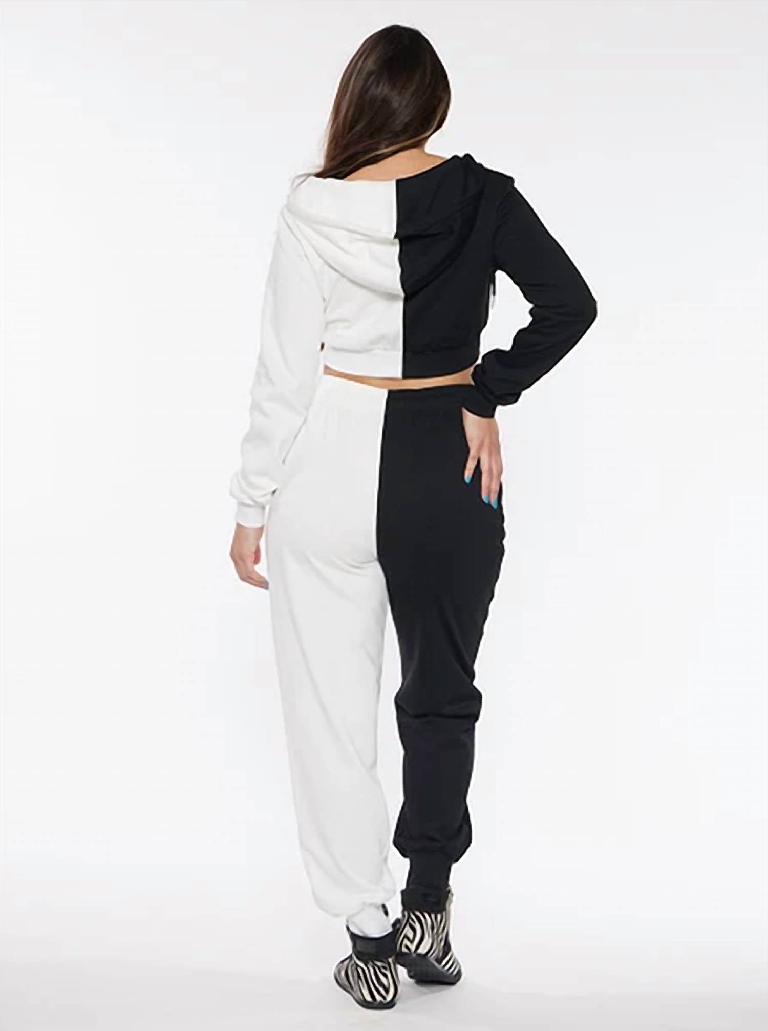 Circular Path - Two Tone Sweatpants