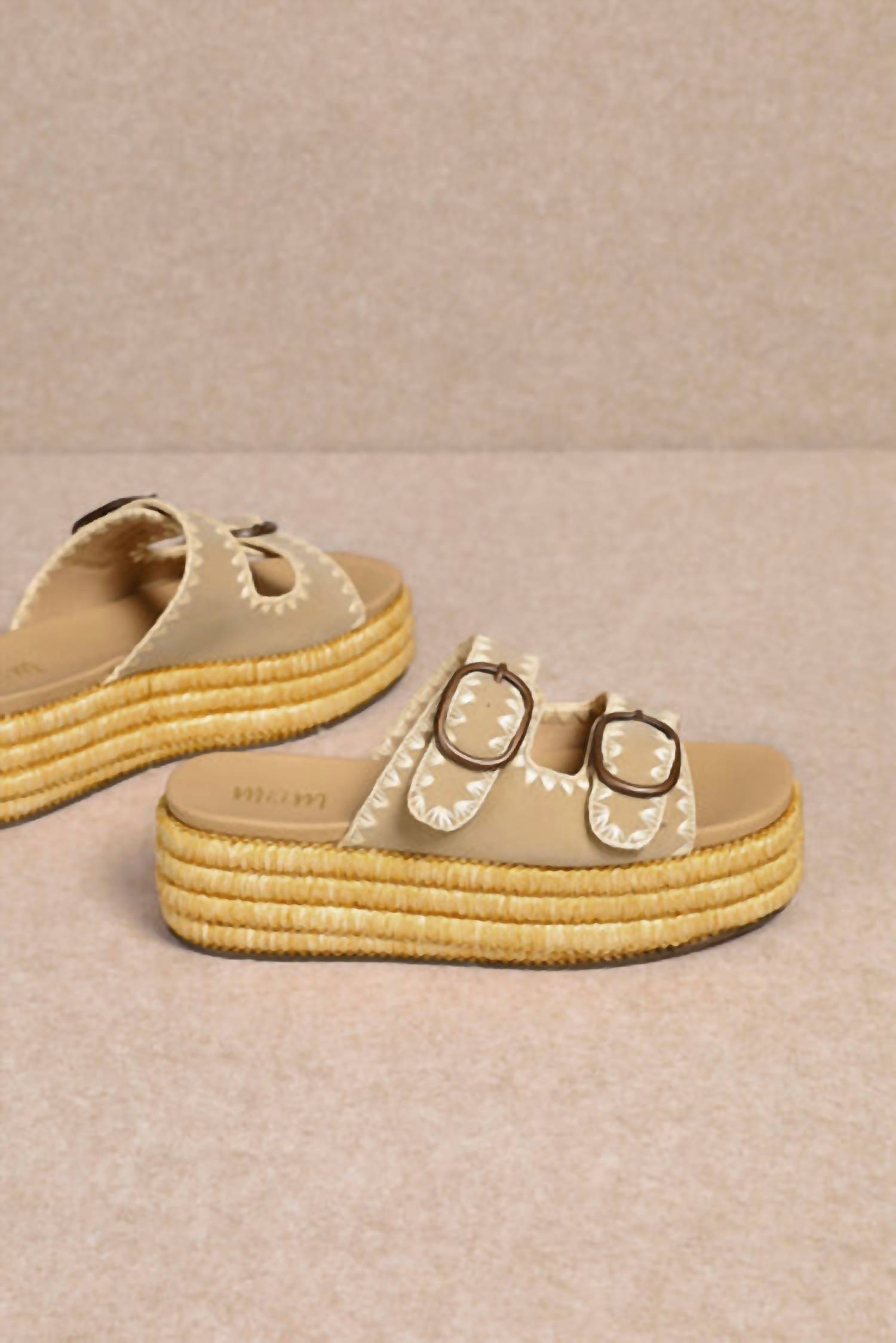 Miracle Miles - Women's Heidi Platform Slides