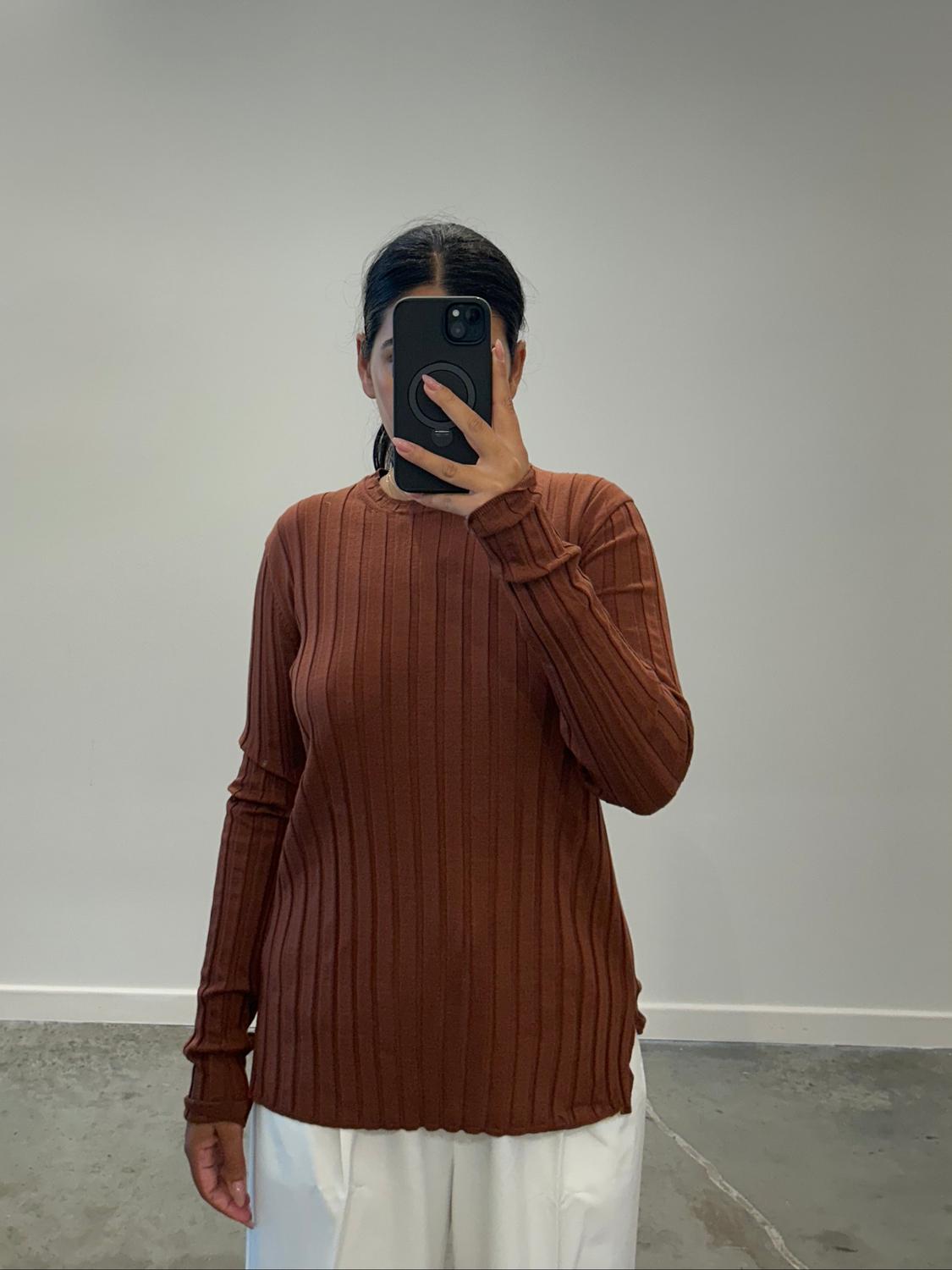 Mijeong Park - Long Sleeve Ribbed Pullover