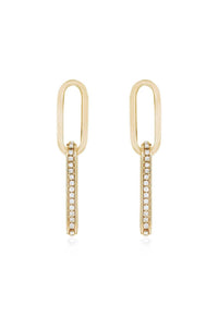 Ettika - Women's Crystal Link Earrings