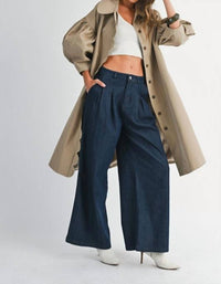 Mable - Classically Modern Scalloped Trench Coat