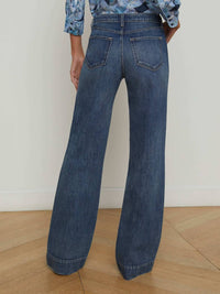 L'Agence - Nolan High Rise Wide Leg Jean