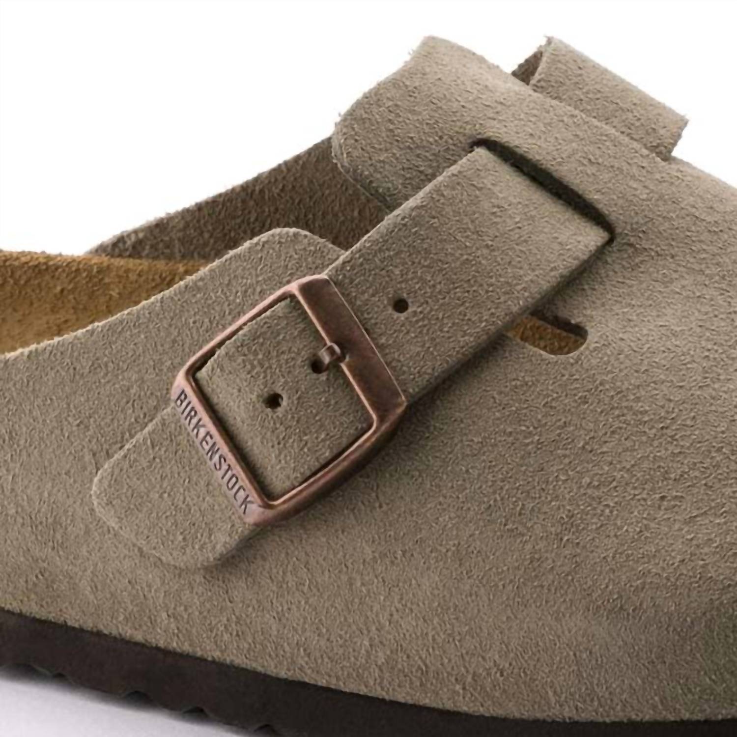 Birkenstock - Women's Boston Suede Soft Footbed Shoe