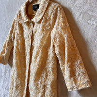 Luii - Women's White Flower Lined Jacket