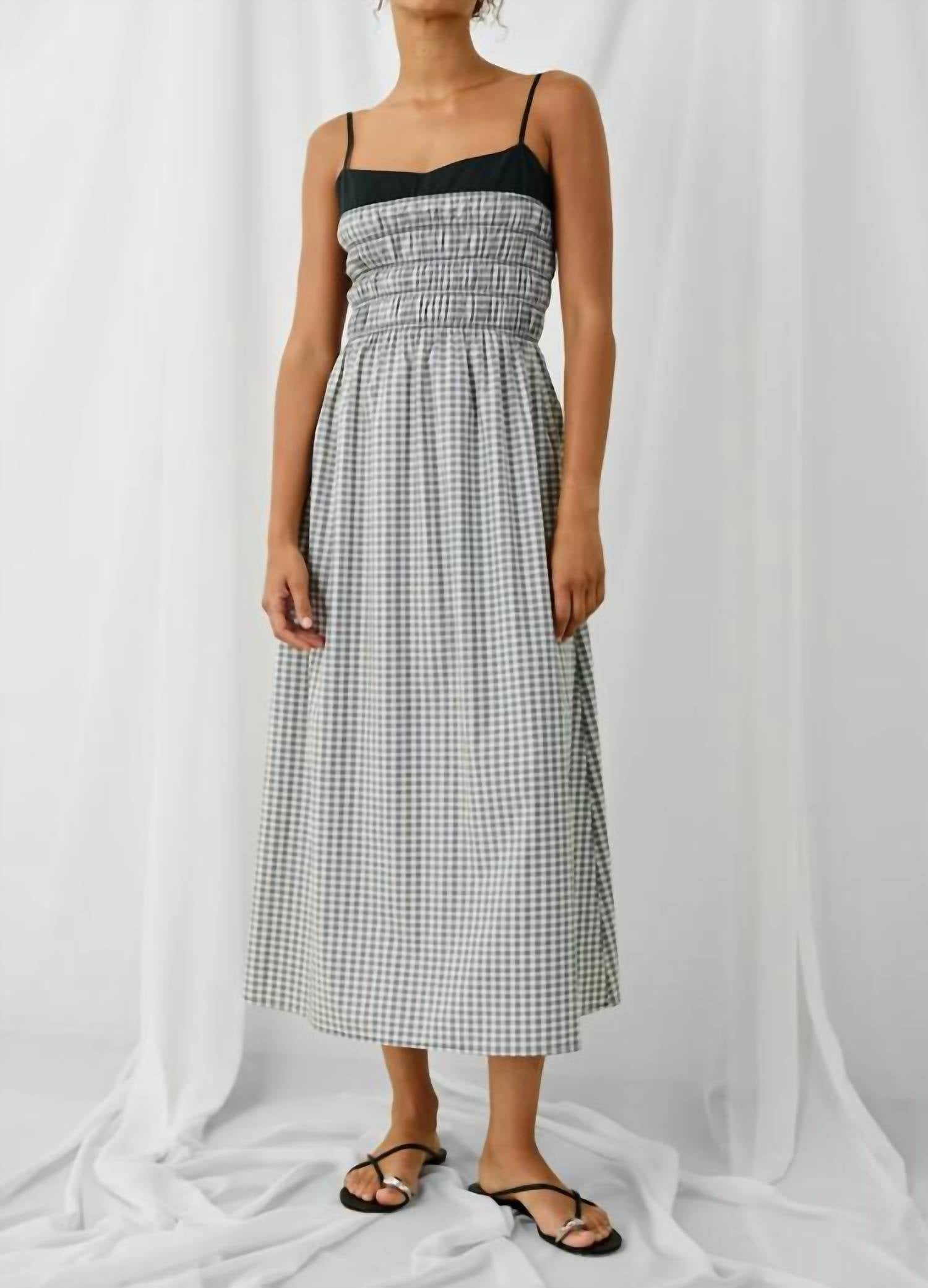 Rails - Primrose Black Trim Neckline Midi Dress