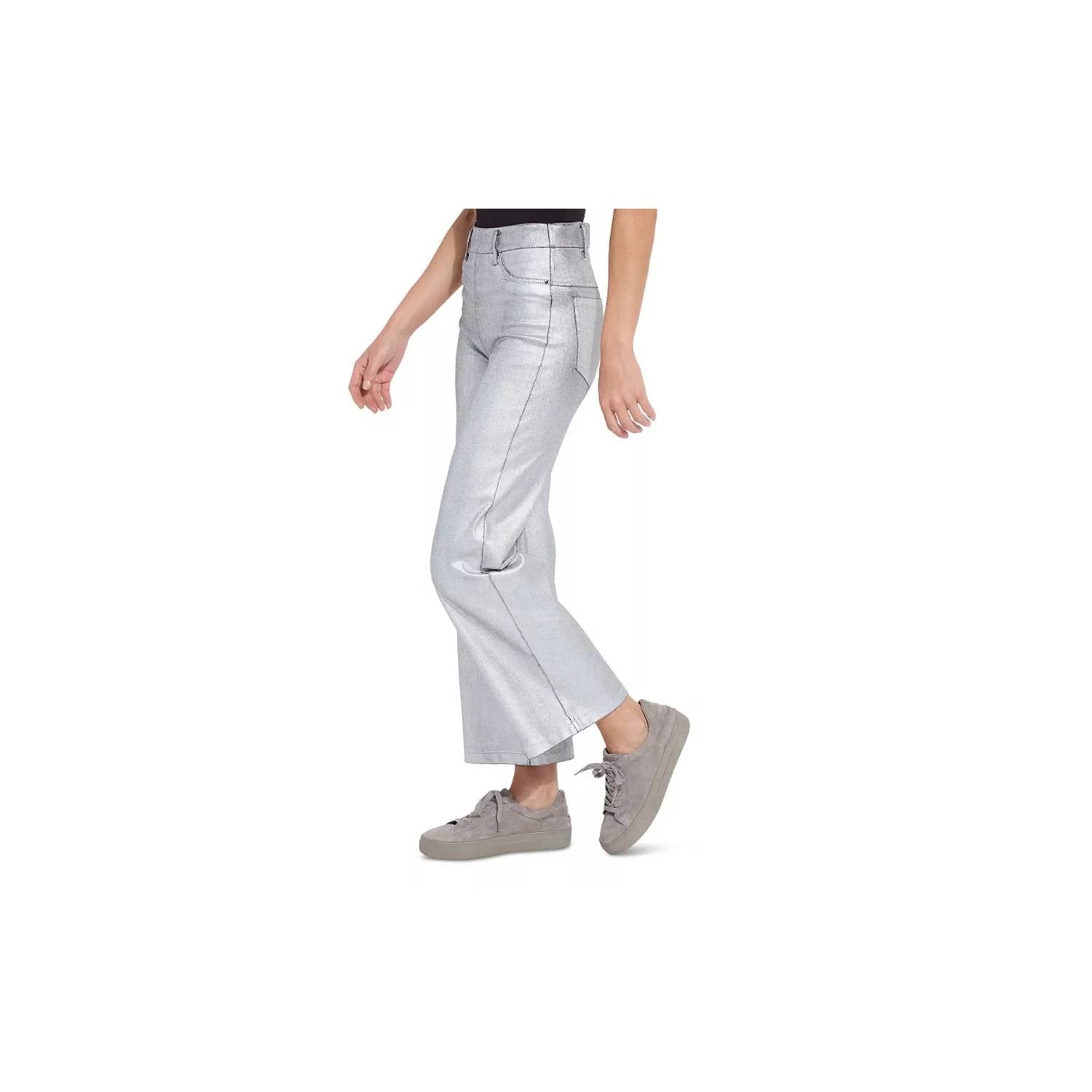 Lysse - Coated High Waist Wide Leg Jeans