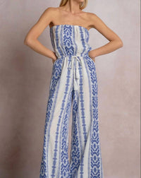 Elan - Aztec Strapless Jumpsuit