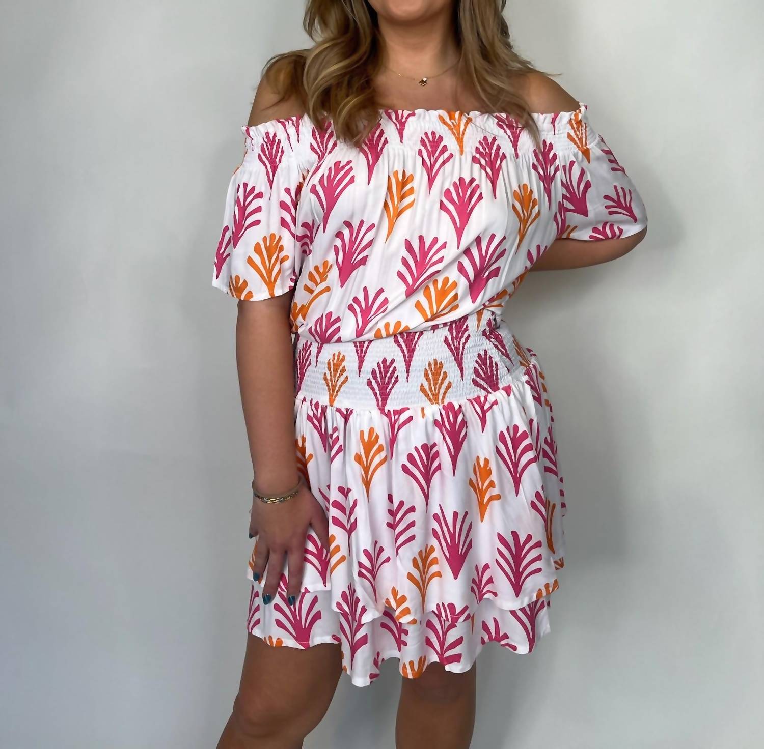Romi The Brand Gypsy Mini Dress in pink - women's dress