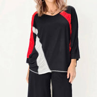 Lemon Grass - Dolman Sleeve V-neck Top
