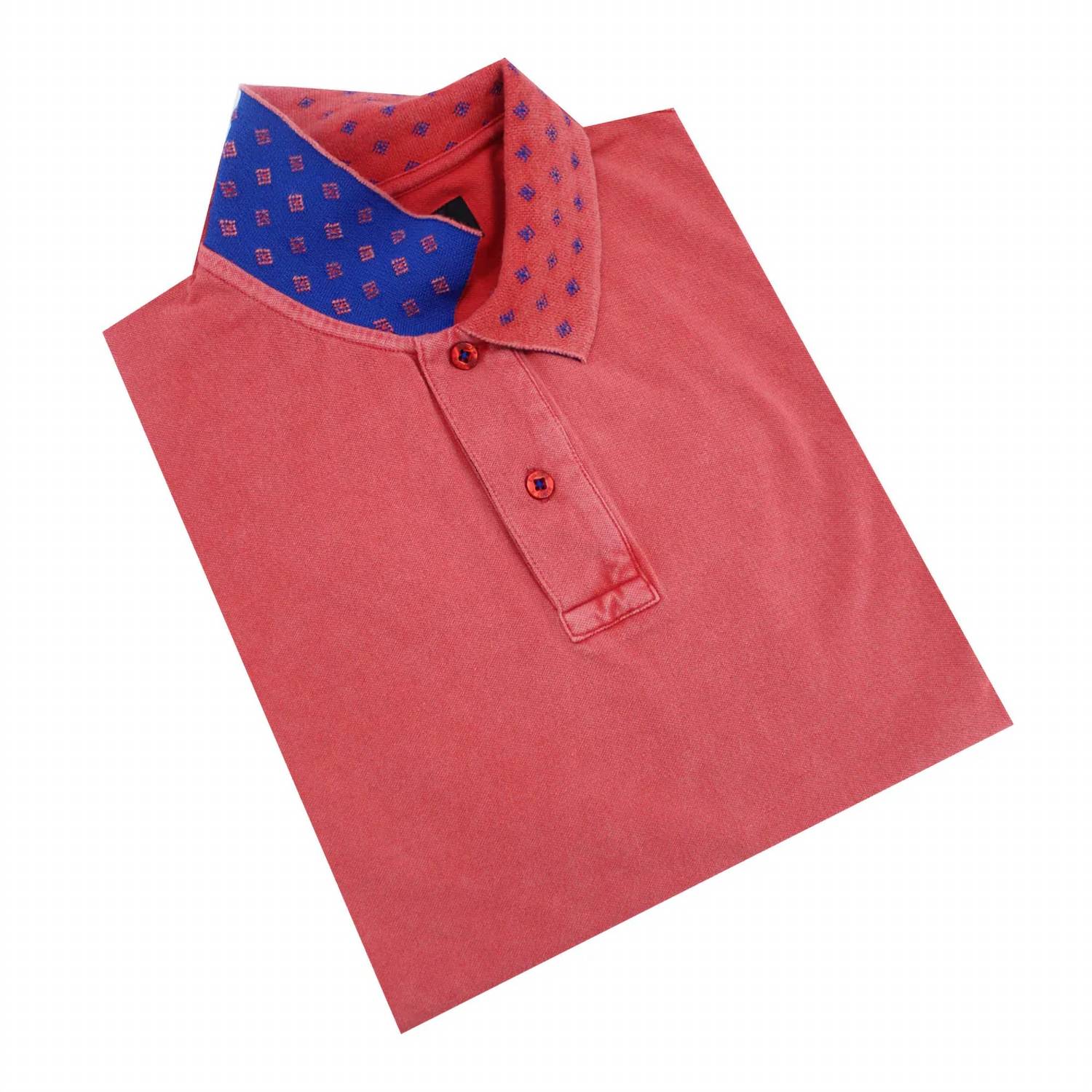 Eight X - Jacquard Polo With Double Sided Print Collar