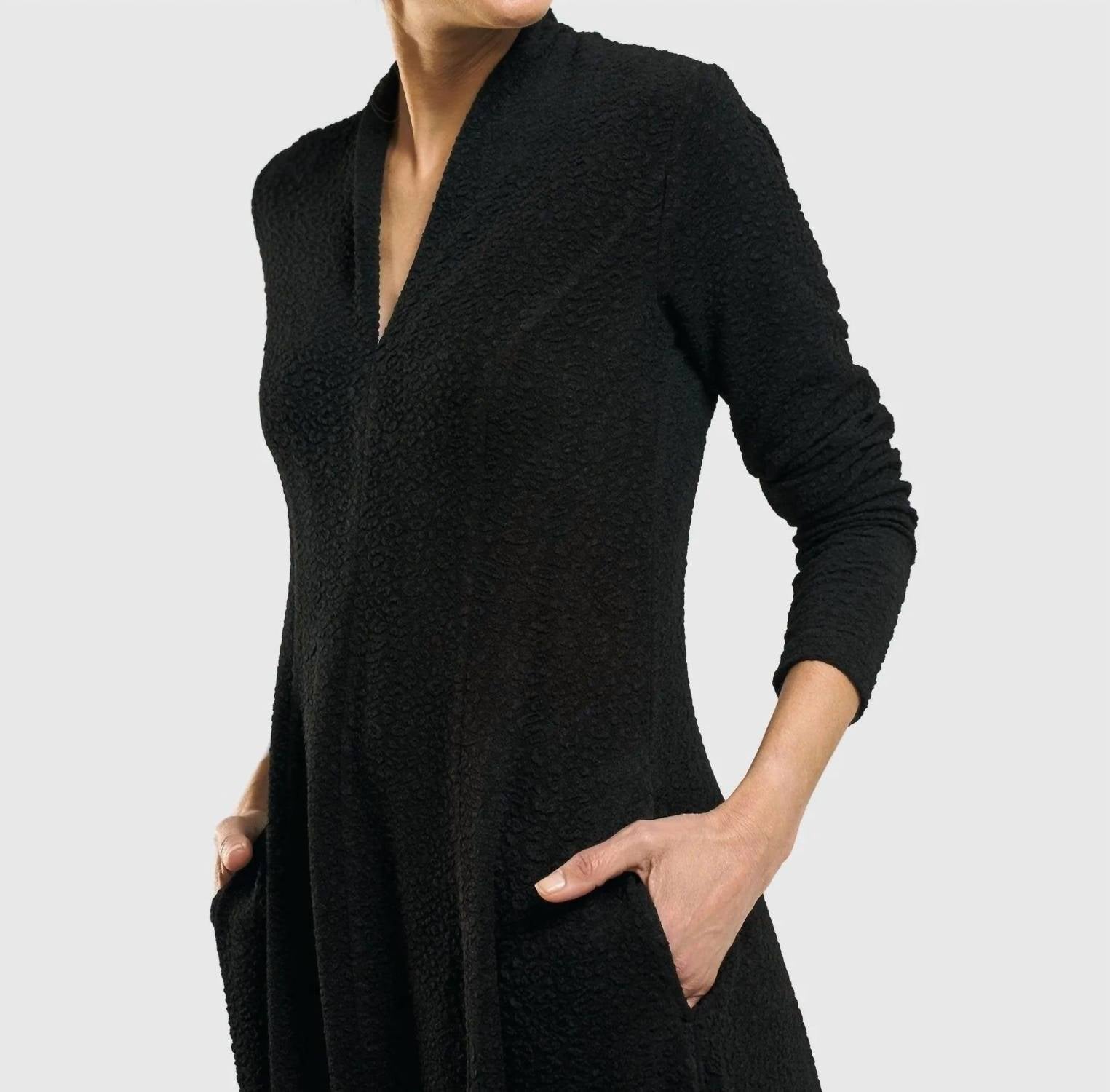 ALEMBIKA Elvira Cocoon Dress in black - women's dress - view 7