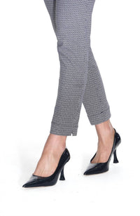 Slimsation By Multiples - Pull On Printed Ankle Pant