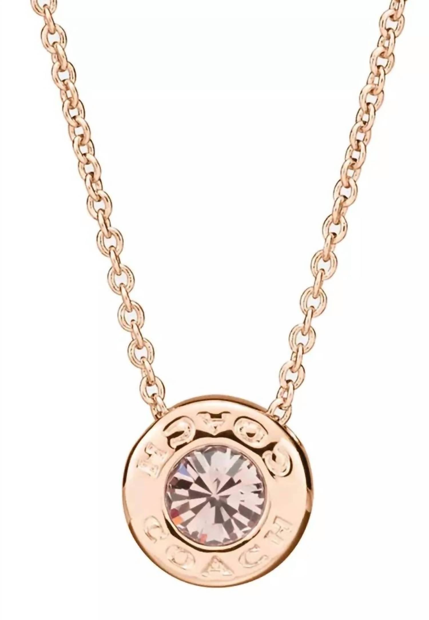 Coach - Women's Open Circle Stone Neckalce