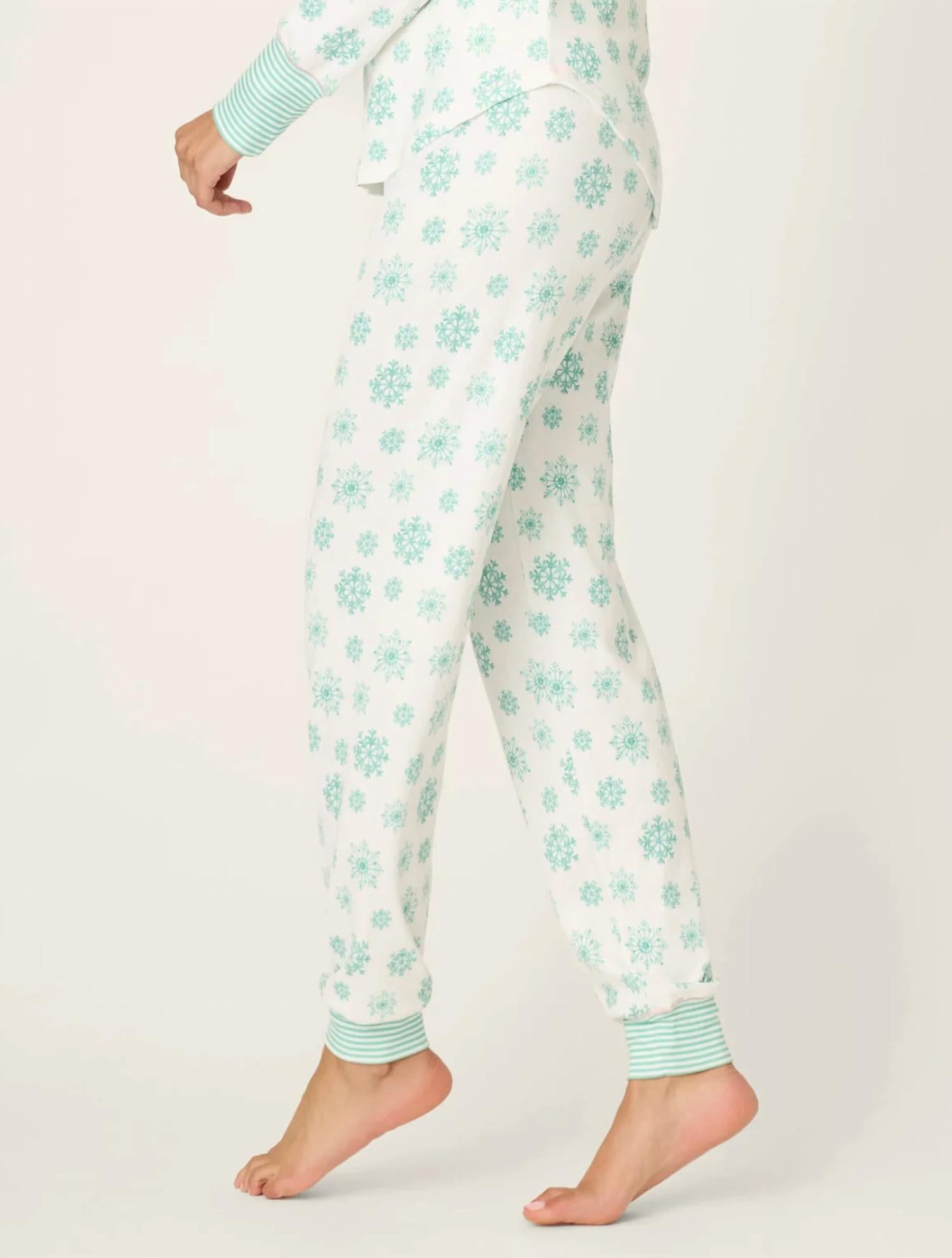 PJ Salvage Snowflake Wishes Jammie Pant in ivory - women's pants - alternate view