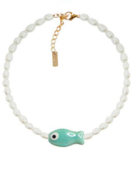 Adriana Pappas - Women's Fishy Pearls Anklet