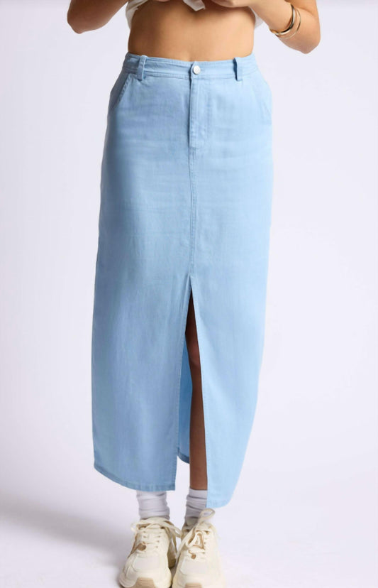 Sage The Label - Ridge Denim Midi Skirt