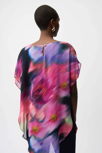 Joseph Ribkoff - Recycled Chiffon Floral Print Top