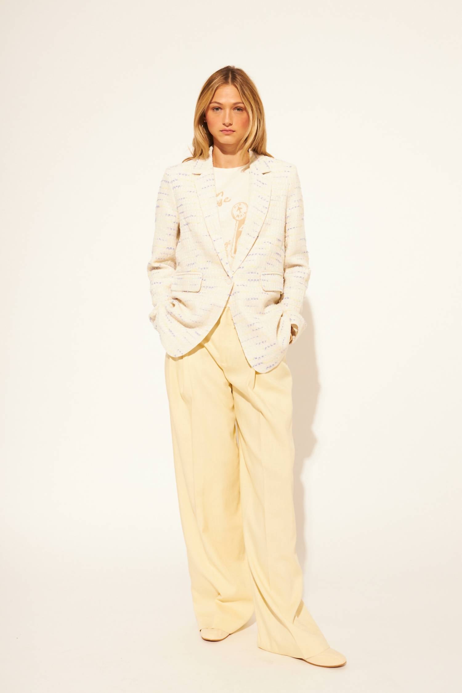 John + Jenn - Elio Tweed Blazer