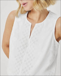 Splendid - Kenzie Eyelet Geo Tank