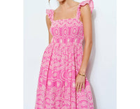 Ina Fashion - Alessia Eyelet Midi Dress