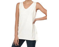 Zenana - Sleeveless Side Slit Top